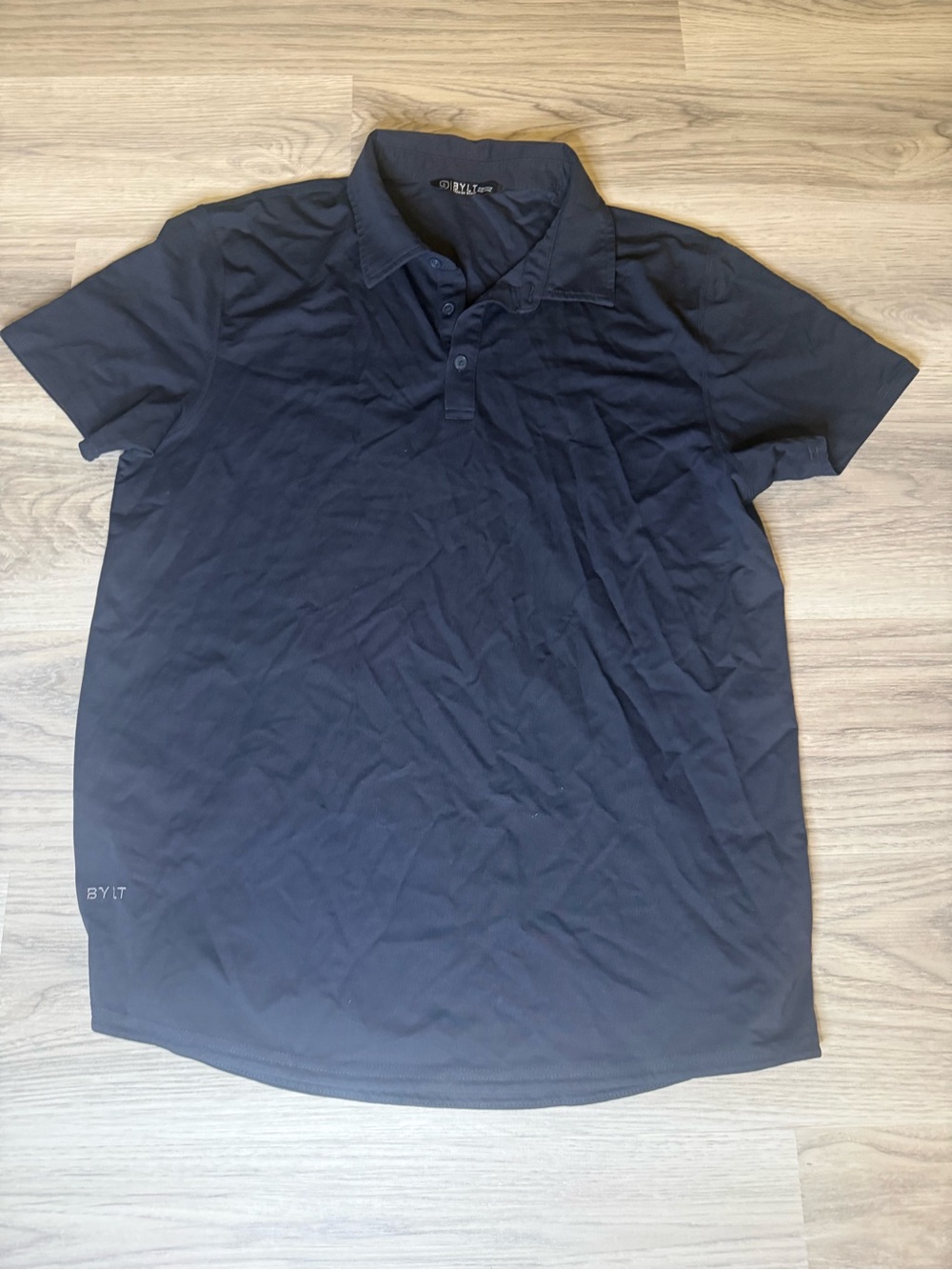 BYLT Basics Men's Navy Short-Sleeve Polo